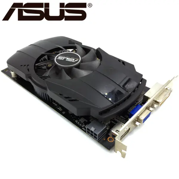 ASUS Grafická karta HD 7770 1GB 128Bit GDDR5 Grafické karty pro ATI Radeon HD7770 VGA karty Použitý ekvivalent GTX 750 GTX650 Ti
