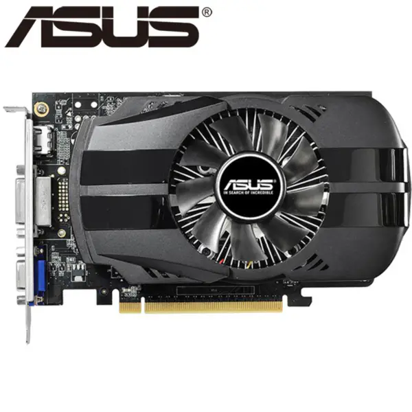 ASUS Grafická karta GT740 1GB 128Bit GDDR5 Grafické karty pro nVIDIA Geforce GT 740 Hdmi Dvi Použité grafické karty VGA silnější než GTX 650