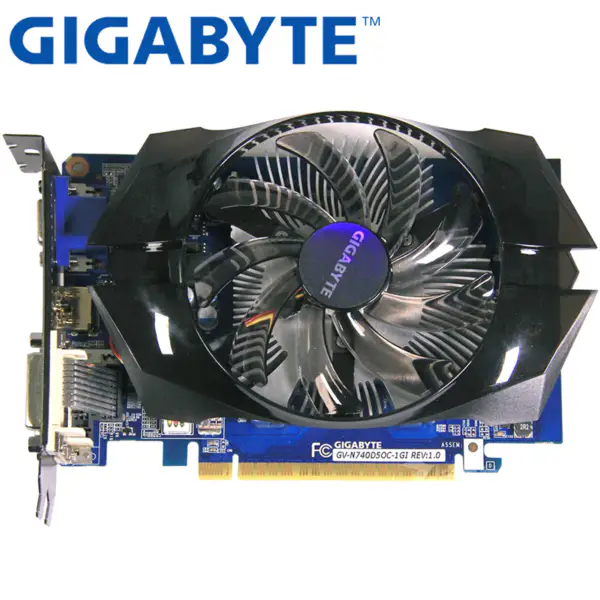 GIGABYTE Video Card GT740 1GB 128Bit GDDR5 Video Cards for nVIDIA Geforce GT 740 Použité VGA karty silnější než GTX650