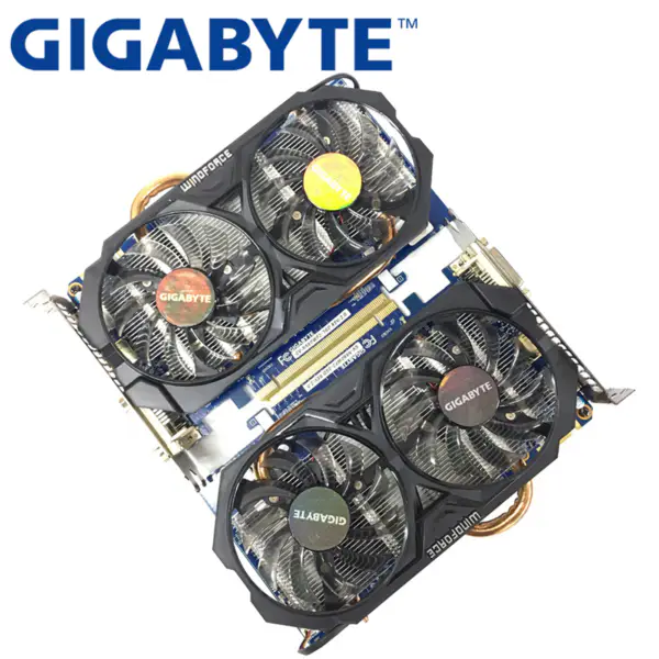 GIGABYTE 2Pieces Video Card GTX 660 2GB 192Bit GDDR5 Video Cards for nVIDIA Geforce Použité VGA karty silnější než GTX 750 TI