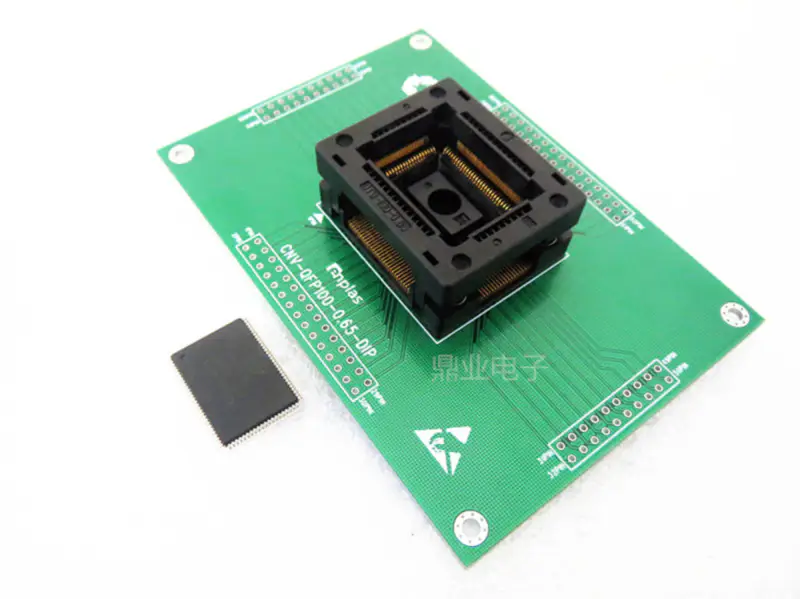 IC51-1284-1702 LQFP128 QFP128/DIP IC blok Stárnutí rozteč sedel 0,4 mm