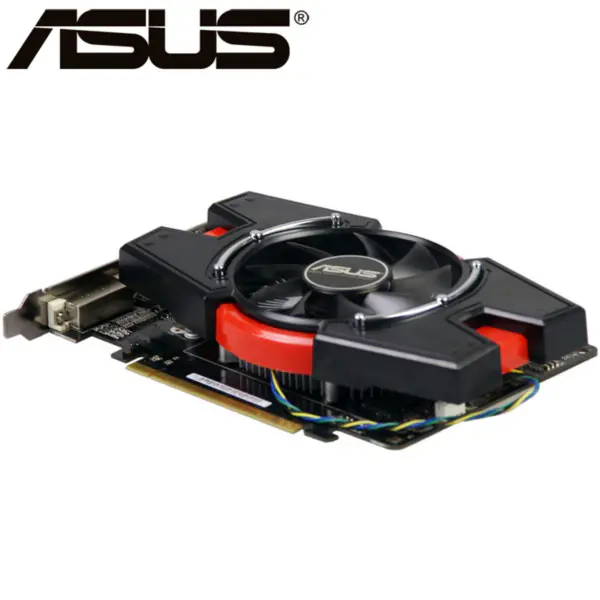 ASUS Grafická karta HD 7750 1GB 128Bit GDDR5 Grafické karty pro ATI Radeon HD7750 VGA karty Použitý ekvivalent GTX 750 GTX650 Ti
