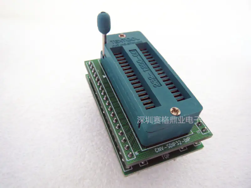 FPQ-32-0.8-01 TQFP32 LQFP32 QFP32 Burn-in Socket pozlacení IC