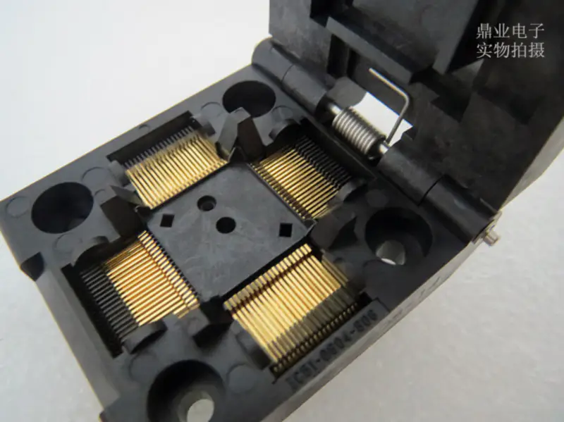 CQF-100-155 LQFP100 TQFP100 Burn-in Socket pozlacení IC