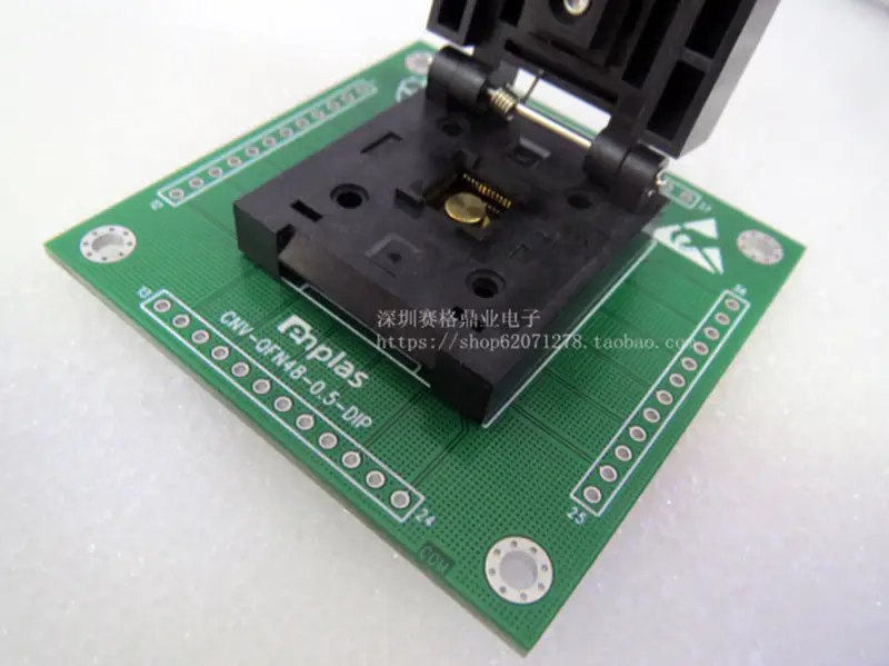 IC51-1004-397 LQFP100 QFP100 Burn-in Socket pozlacení IC