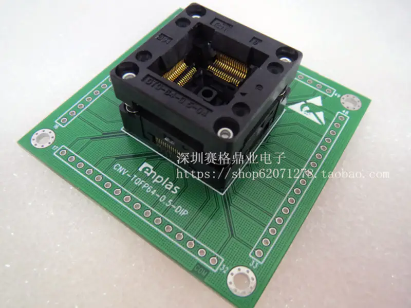 UPSD3233 UPSD3234 QFP52 Burn-in Socket pozlacení IC