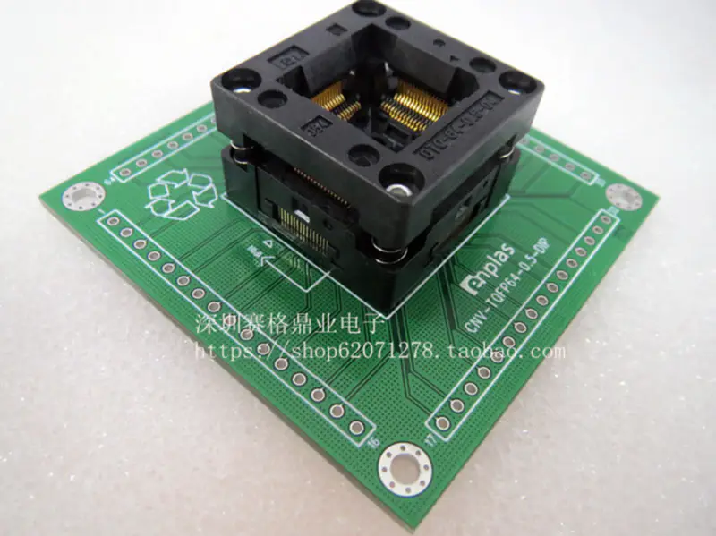 UPSD3233 UPSD3234 QFP52 Burn-in Socket pozlacení IC