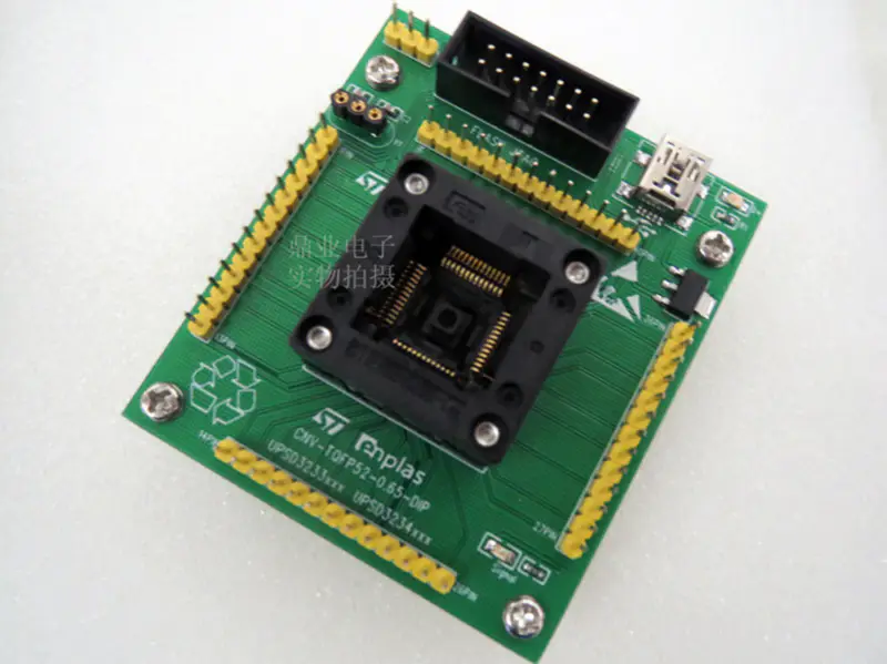OTQ-64-0.5-04 LQFP64 Burn-in Socket pozlacení IC