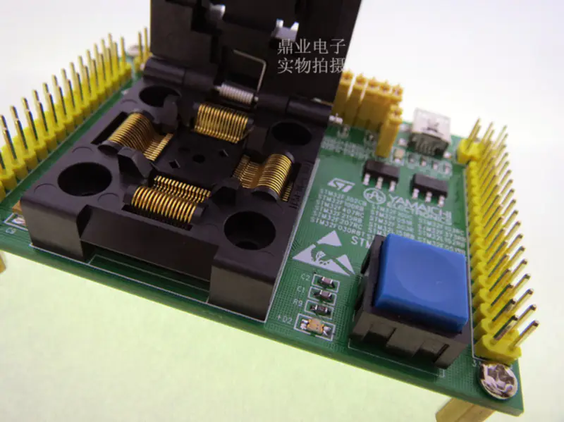 OTQ-64-0.8-02 TQFP64 QFP64 LQFP64 Burn-in Socket pozlacení IC