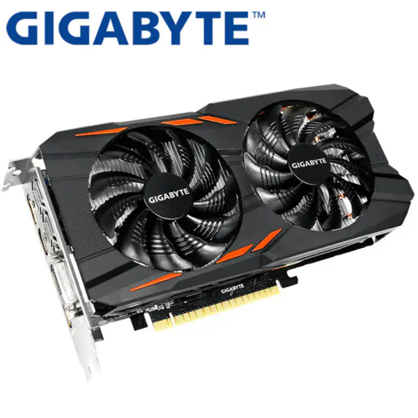 GIGABYTE Video Card GTX 1050 TI 4GB 128Bit GDDR5 Video Cards for nVIDIA VGA Cards Geforce GTX 1050Ti game Použité zboží