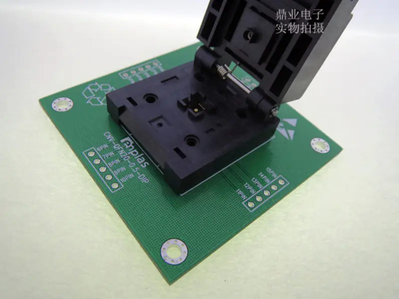 LQFP32/DIP QFP32 0,5 mm IC51-0324-805 Zlatá patice pro zásuvky IC