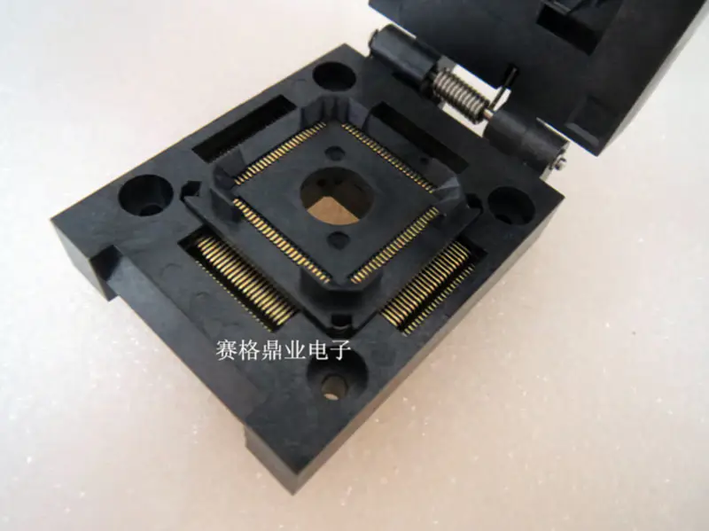 FPQ-80-0.5-04 QFP80 TQFP80 Burn-in Socket pozlacení IC