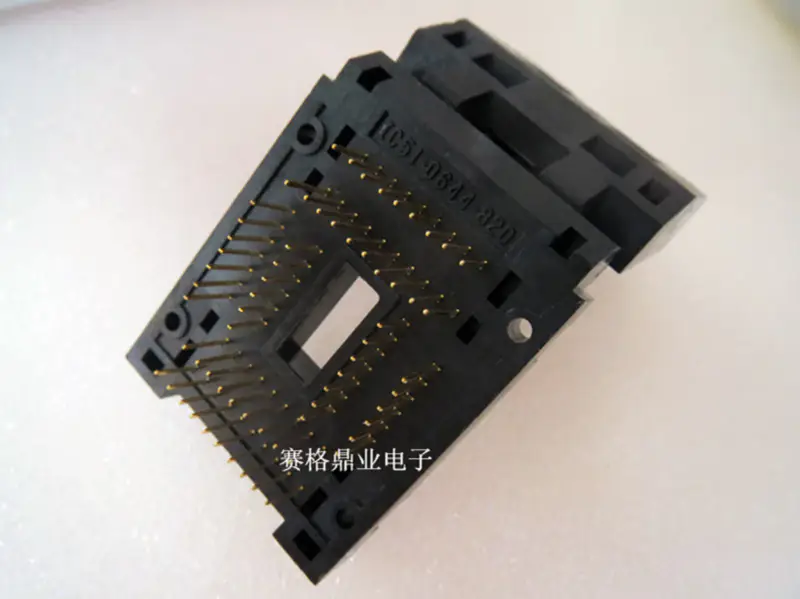 FPQ-80-0.4-01 QFP80 Burn-in Socket pozlacení IC