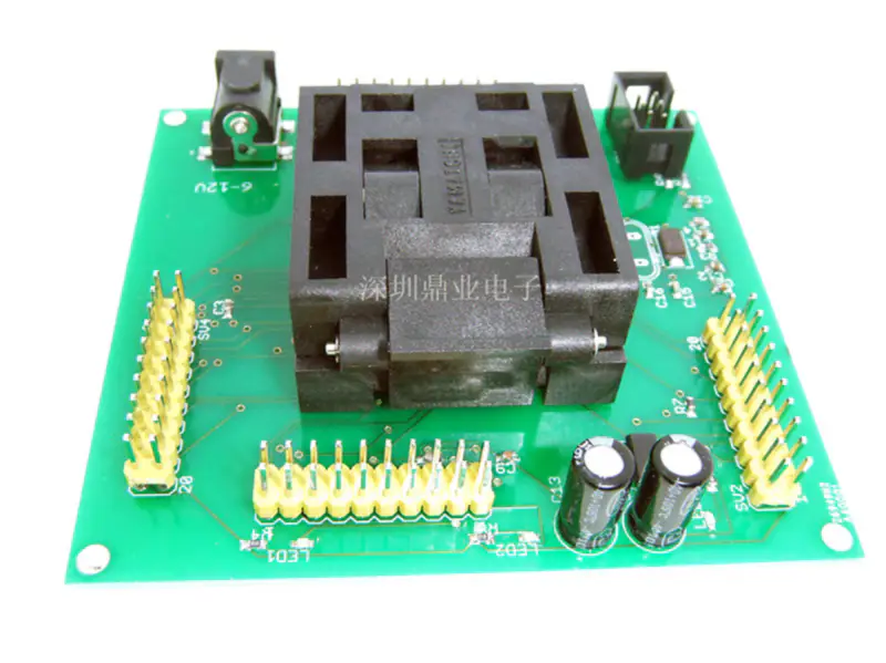 TQFP64 ATMEGA64 ATMEGA128 ATMEGA169 Burn-in Socket pozlacení IC