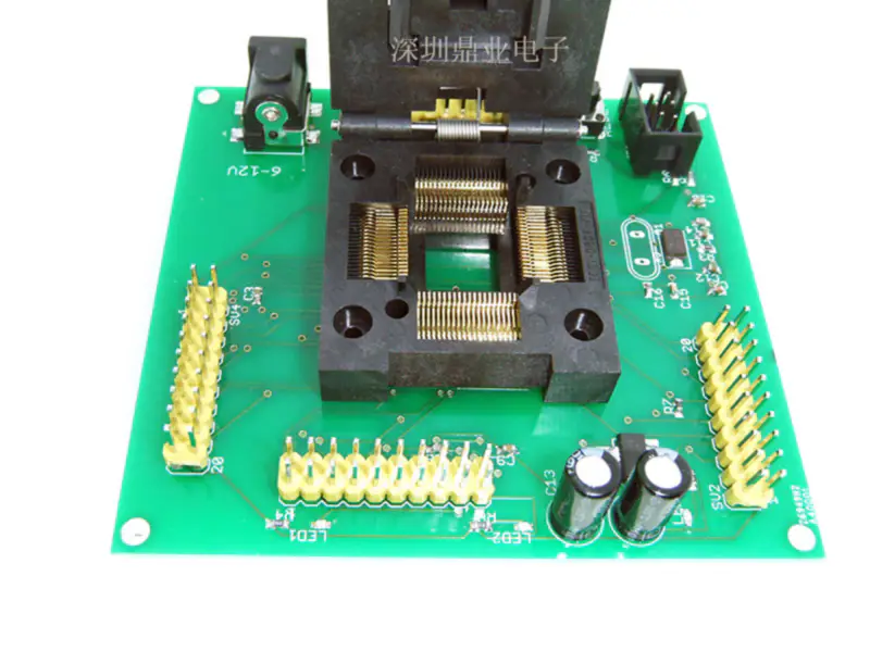 TQFP64 ATMEGA64 ATMEGA128 ATMEGA169 Burn-in Socket pozlacení IC