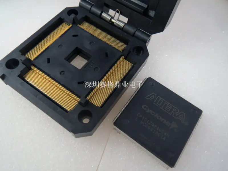QFN-52BT-0.4-01 QFN52 LMF52 Burn-in Socket pozlacení IC