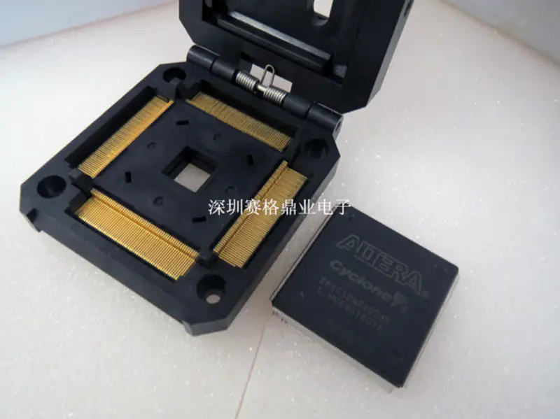 QFN-52BT-0.4-01 QFN52 LMF52 Burn-in Socket pozlacení IC