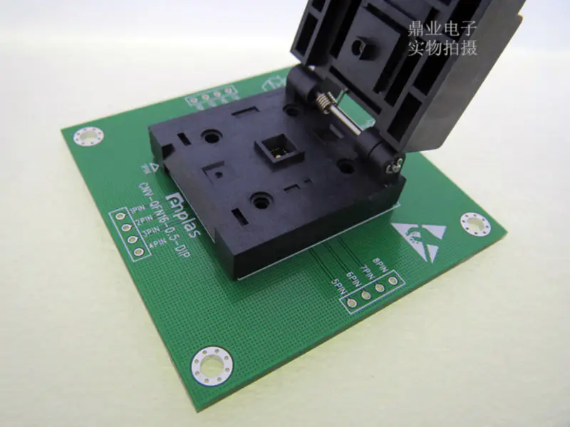 TQFP64/DIP FPQ-64-0,5-06 TQFP64 LQFP64 Burn-in Socket pozlacení IC