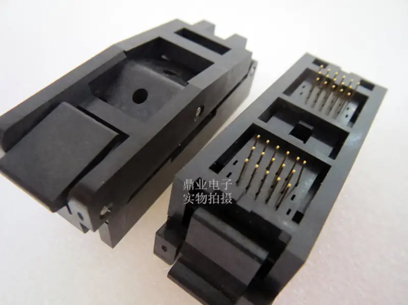 QFP48 STM32F STM32L IC51-0482-806 0,5MM Burn-in Socket pozlacení IC