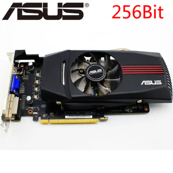 ASUS Grafická karta HD 7850 2GB 256Bit GDDR5 Grafické karty pro ATI Radeon HD7850 VGA karty Použitý ekvivalent GTX 750 Ti GTX 650 750