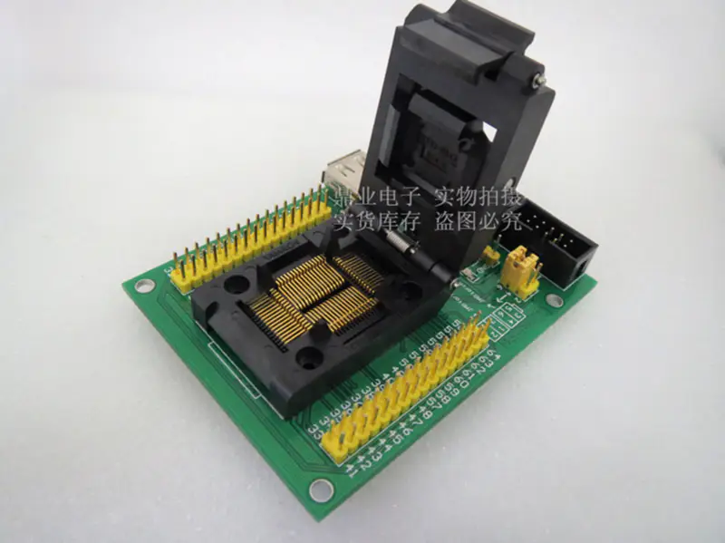 QFN76 MLF76 9X9MM 0,4MM Burn-in Socket pozlacení IC
