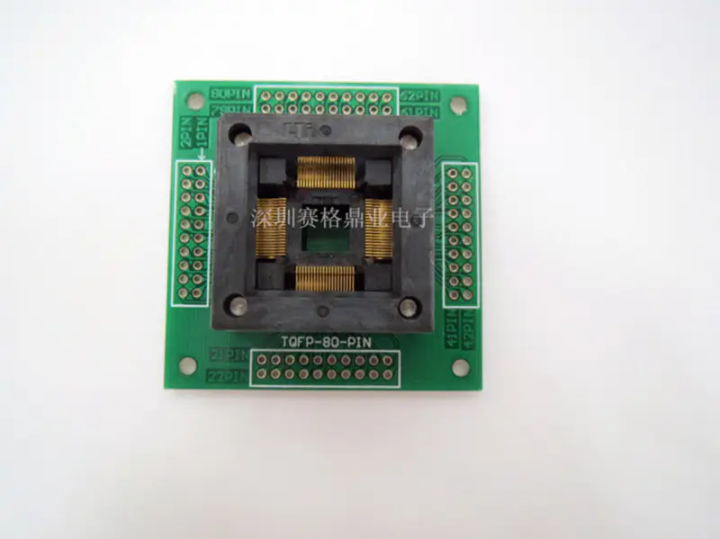QFP48 TQFP48P LQFP48 0,5MM Burn-in Socket pozlacení IC