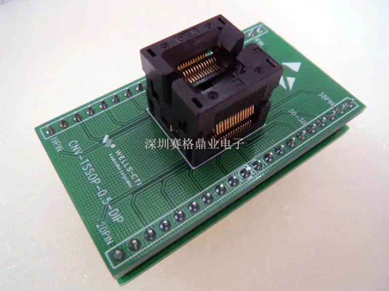 QFP80 MSP430F261X Burn-in Socket pozlacení IC