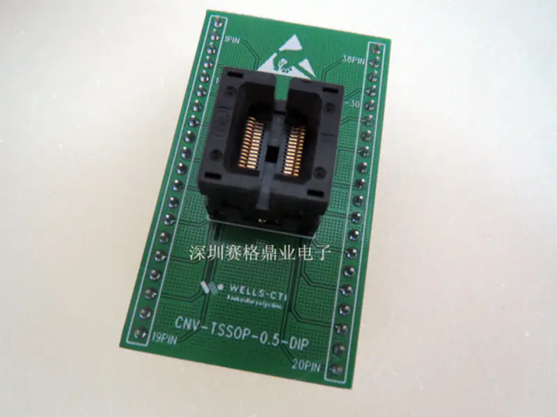 QFP80 MSP430F261X Burn-in Socket pozlacení IC