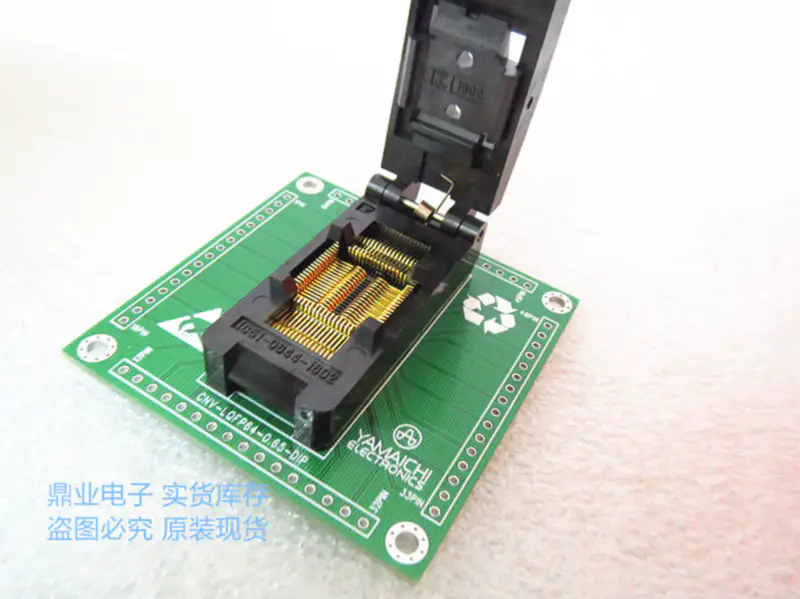 IC51-1324-892 QFP132 Burn-in Socket pozlacení IC