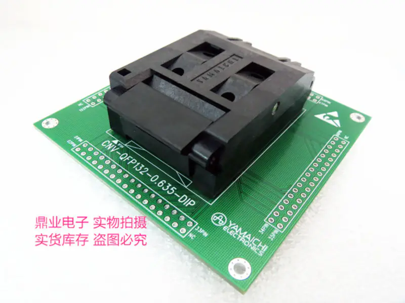 QFP48 OTQ-48-0.75-01 Burn-in Socket pozlacení IC