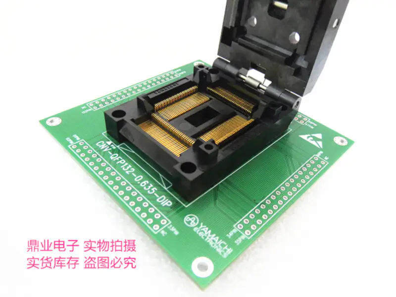 QFP48 OTQ-48-0.75-01 Burn-in Socket pozlacení IC
