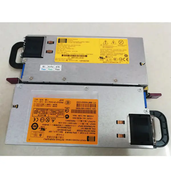 Pro serverový napájecí zdroj HP DL380 G6 G7 750w 591556-101 599383-001 Jmenovitý výkon 240 W s aktivním tlumením Napájecí zdroj pro stolní počítače