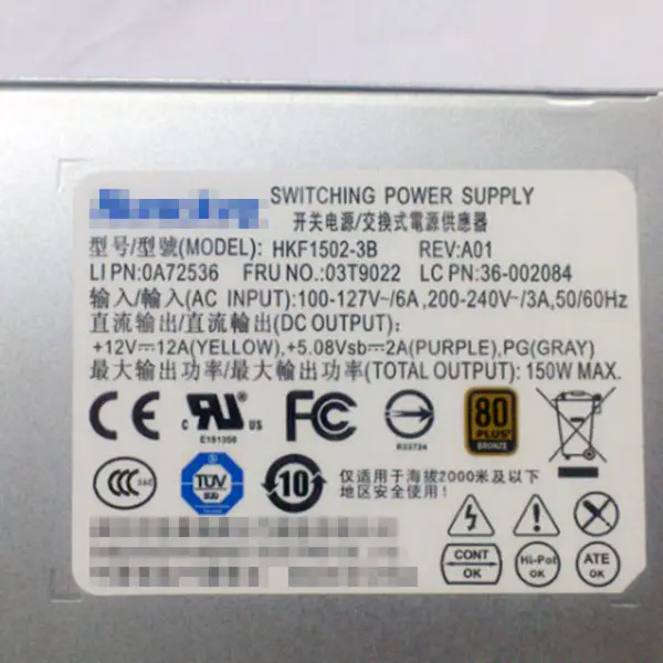 Pro počítačový zdroj Lenovo S510 S560 S590 S710 S720 S770 HKF1502-3B APA005 150W