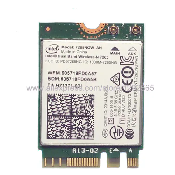 HP Intel6200 622ANHMW G460 T410 8440p 2540p Oficiální verze integrované bezdrátové síťové karty 5G 802.11a/g/n SPS 572509-001