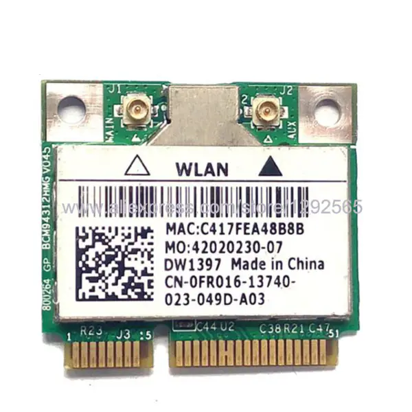 Bezdrátová karta Ralink RT5390BC8 802.11b/g/n Mini PCI-E Bluetooth 3.0 SPS:630705-001 Síťová karta pro HP DV4 DV6 DV7 DM1 G4 G6