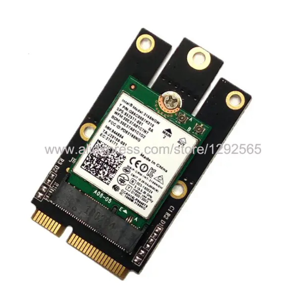 Atheros AR5B22 dvoupásmová 2.4G+5G 300Mbps USB BT 4.0 802.11A/B/G/N Mini PCI-E bezdrátová síťová karta pro notebook Shenzhou Acer Asus