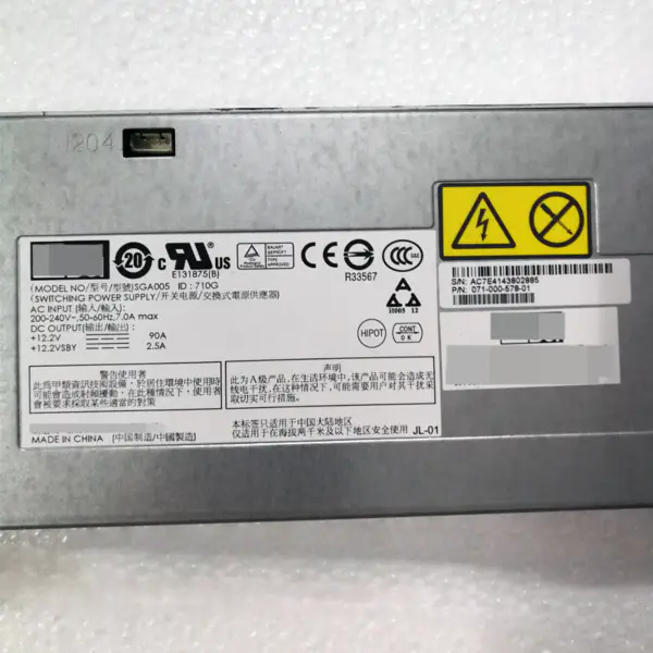 Pro serverový zdroj EMC VNX5200 VNX5600 1100W 071-000-578-01