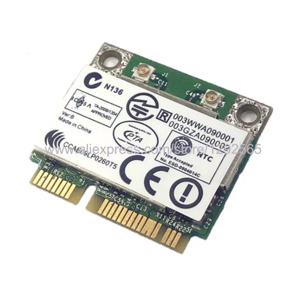 Nová bezdrátová síťová karta Atheros AR5B22-SB AR5B22 PCIE 802.11B/G/N 2,4GHz+USB BT 4.0 AW-NB208H 300Mbps NGFF/M.2 Notebookový modul