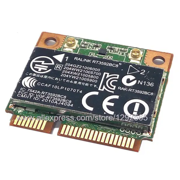 univerzální dvoupásmová bezdrátová síťová karta AC 2.4G/5G pro Qualcomm Atheros QCNFA435 802.11a/b/g/n/ac BT 4.1 NGFF/M.2