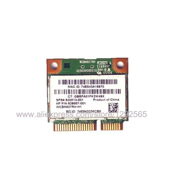 univerzální dvoupásmová bezdrátová síťová karta AC 2.4G/5G pro Qualcomm Atheros QCNFA435 802.11a/b/g/n/ac BT 4.1 NGFF/M.2
