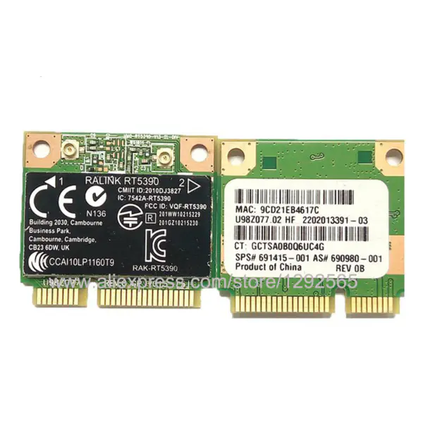 Bezdrátová karta pro Atheros QCWB335 DW1705 802.11a/g MINI PCI-E Bezdrátová síťová karta WiFi Bluetooth 4.0 150Mbps pro DELL