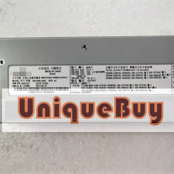 Napájecí zdroj serveru IBM P770/P720 1925W 00E7185 00E7237 7001599-J000