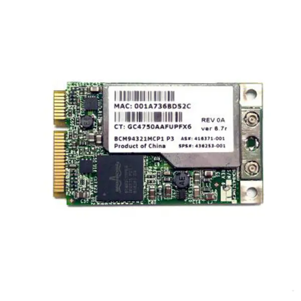 Karta WLAN pro Broadcom BCM94371ZAE 2.4G&5G BT4.1 802.11AC NGFF 867Mbps 849915-001 bezdrátová síťová karta pro HP SPS 849916-001