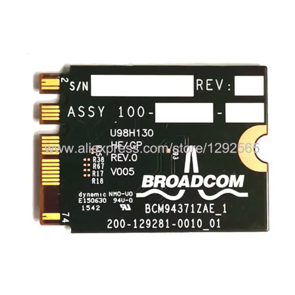 HSTNN-QR03 300Mbps 802.11a/g,802.11n 2.4G & 5G+Bluetooth 4.0 Mini PCI-E bezdrátová síťová karta pro HP ELITEPAD 900 SPS 691921-001