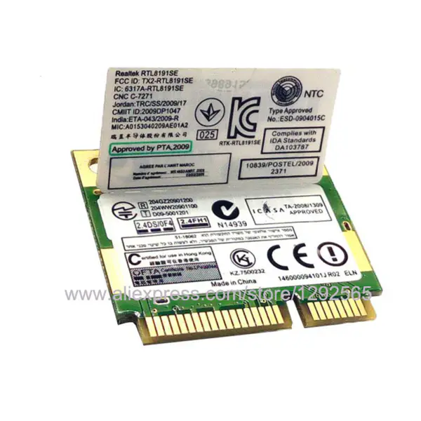 Pro síťovou kartu Intel WiFi Link 5100 512-MMW 300Mb/s Mini PCI-E 2.4G&5G 802.11abgn pro Lenovo G450L G430A Y450 Y430 FRU 43Y6493
