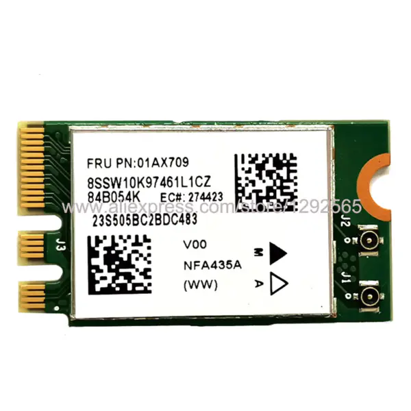 AW-NB037H Kombinovaná bezdrátová síťová karta IEEE 802.11 b/g/n+IEEE 802.15 Bluetooth 3.0 poloviční velikosti 150Mb/s Mini PCI-E