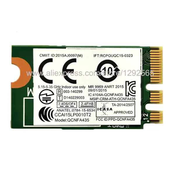 AW-NB037H Kombinovaná bezdrátová síťová karta IEEE 802.11 b/g/n+IEEE 802.15 Bluetooth 3.0 poloviční velikosti 150Mb/s Mini PCI-E