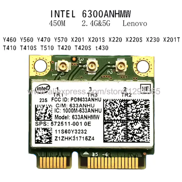 Originální bezdrátová síťová karta Ralink RT3092 300Mbps Mini PCI-E 2.4G 802.11 b/g/n pro notebook Dell Dell Toshiba ASUS Acer Shenzhou