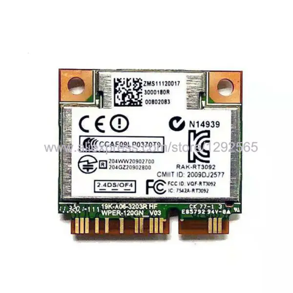 Atheros AR5B125 AR9485 150Mbps Mini PCI-E 802.11n bezdrátová síťová karta pro lenovo G400 G400s G400st G405 G405s G410 G410st N580