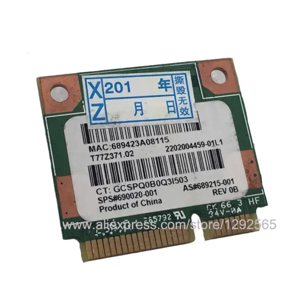 Pro síťovou kartu Intel Wireless-N 7260 7260NGW BN 300Mb/s BT 4.0 NGFF 802.11n pro Lenovo L440 T440 T540 X240 W540 FRU 04X6086